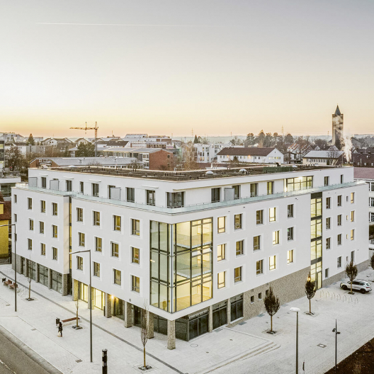 Samariterstiftung Quartiersentwicklung - Luftaufnahme Glasfront